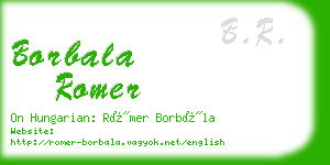 borbala romer business card